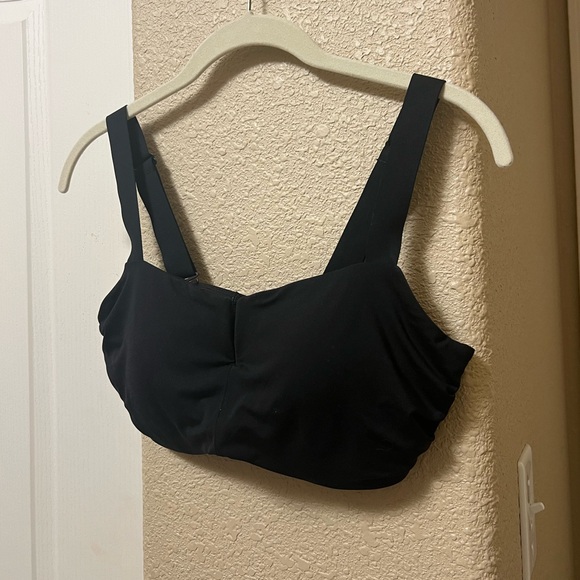 Athleta Square Neck V Bra Cup Swim Bikini Top  34D 34DD 34D/DD Black - Picture 8 of 14